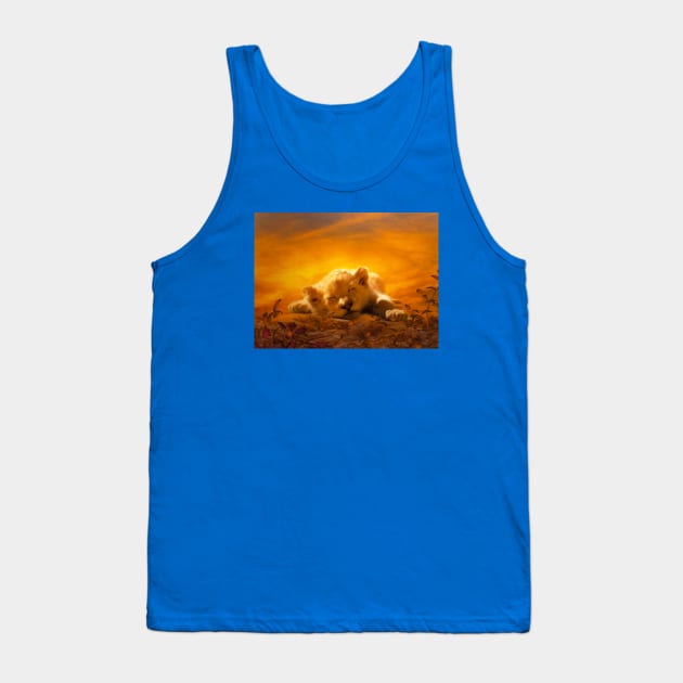 Simba Tank Top by Phatpuppy Art